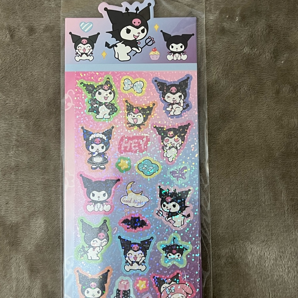 Kuromi Sticker Sheet Set